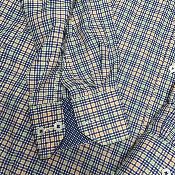 Bugatchi Uomo Mens Dress Shirt Size XL Plaid Classic Fit Button Up Cotton - Picture 4 of 9